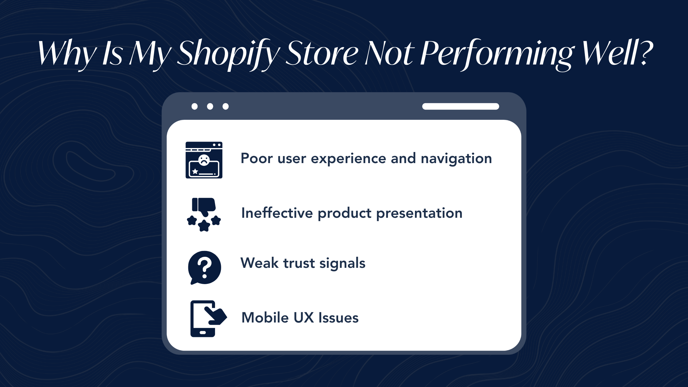 Why Is My Shopify Store Not Performing Well?