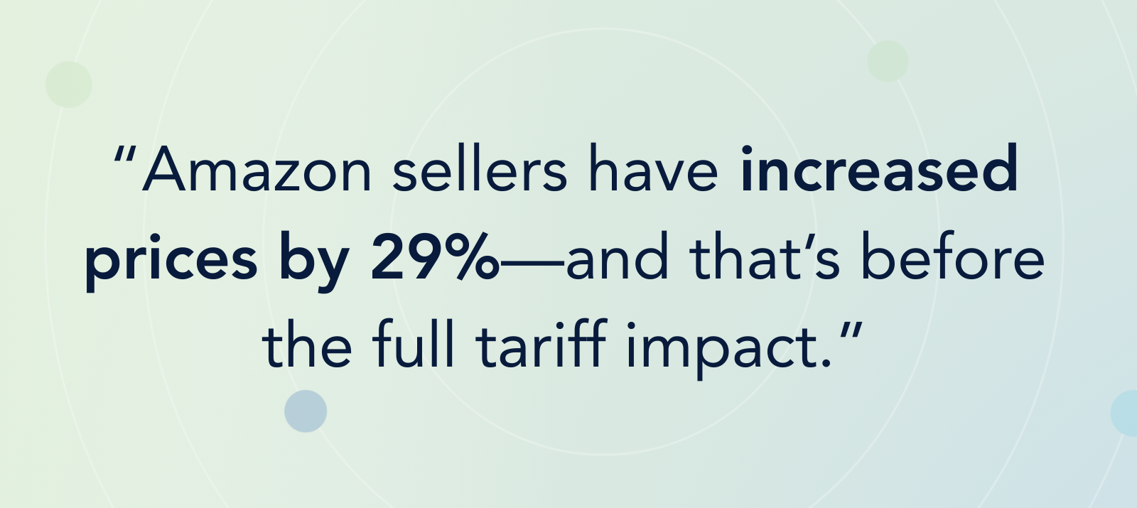 Amazon sellers have increased prices by 29%—and that's before the full tariff impact.